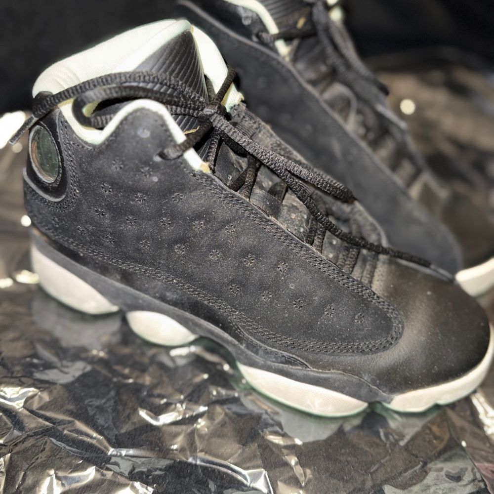 Jordan Mint and Black Sneakers